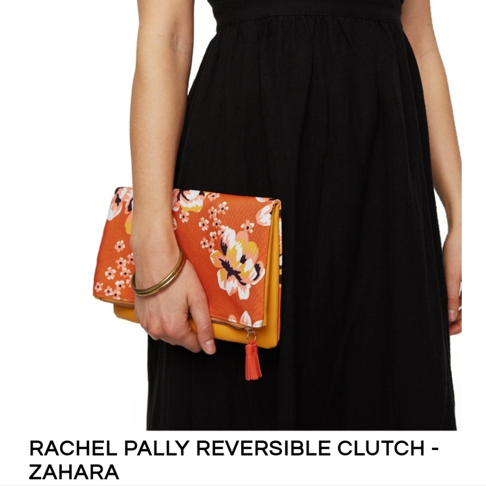 NWT | Rachel Pally Reversible Floral Clutch